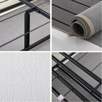 ZINUS 9 Inch Box Spring with Cover, No Assembly Mattress Foundation, Sturdy Metal Structure, Split Queen, White