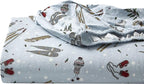 Eddie Bauer - Queen Sheets, Cotton Flannel Bedding Set, Brushed For Extra Softness, Cozy Home Decor (Snow Days, Queen)