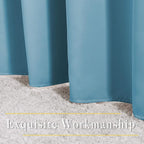 NICETOWN Teal Blue Blackout Curtains 84 inch Length 2 Panels, Grommet Thermal Insulated Window Treatments Light & Sound Reducing Drapes for Living Room/Bedroom, W46 x L84