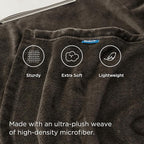 Bedsure GentleSoft Fleece Blankets Queen Size Brown - Bed Blanket Soft Lightweight Plush Fuzzy Cozy Luxury Microfiber, 90x90 inches