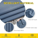 NICETOWN Stone Blue Short Curtains 36 inches Long for Kitchen, Grommet Sunlight Reducing Solid Vertical Window Treatments for Cafe & Home Office, 2 Panels, W52 x L36