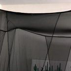 Mengersi Bed Canopy,Canopy Bed Curtains Bed Drapes for Full Queen King Size Bed,Mosquito Net Bed Curtains for Patio Indoor Outdoor Net,Black Bed Canopy Curtains for Gothic,Halloween Decoration