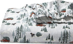 Eddie Bauer - Full Sheets, Cotton Flannel Bedding Set, Brushed For Extra Softness, Cozy Home Decor (Tree Farm, Full)