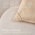 Bedsure Queen Comforter Set - Cooling and Warm Bed Set, Beige Reversible All Season Cooling Comforter, 3 Pieces, 1 Queen Size Comforter (88"x88") and 2 Pillow Cases (20"x26")