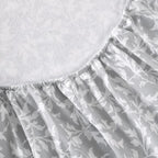 Laura Ashley - Flannel Sheets King Size, Anti-Pilling & Wrinkle Resistant Cotton, Touchably Soft for All-Season Comfort - Bed Sheets with Matching Pillowcases & Fitted Sheet (Crestwood Pastel Grey)