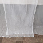Mengersi Bed Canopy for Full Queen King Size Bed,Canopy Bed Curtains Elegant Mosquito Net,Mosquito Netting for Camping Patio Indoor Outdoor Bug Net,White