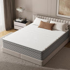 PurrJoys Queen Mattress, 12 Inch Hybrid Queen Size Mattress with Cooling Gel Memory Foam and Pocket Springs, CertiPUR-US Certified, Medium Firm