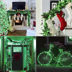 50-Count Green Christmas Tree Lights with Green Wire,13ft Incandescent Bulb Waterproof Fairy Lights，Plug in Mini String Lights for Holiday Decorations, Party, Xmas, Yard, Indoor & Outdoor
