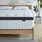Queen Mattress, 12 Inch Mattresses Queen Size in a Box, Individually Wrapped Pocket Spring Mattresses,Pressure Relief, Medium Firm Support, Breathable and Low Motion Transfer