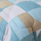 Geometric Comforter Set King Size with Sheets Bed in a Bag – Deep Pocket Fitted Sheet with Elastic Corners, Cozy Comforter, Pillowcases & Shams – Soft Microfiber All Season Bedding – Machine Washable