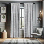 Ambesonne Leopard Print Curtains, Modernized Animal Skin Elements in Pastel Memphis Style Colors Pattern Print, Window Treatments 2 Panel Set for Living Room Bedroom, Pair of - 28" x 95", Grey Black