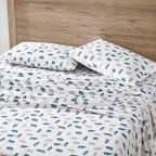 Eddie Bauer- King Sheet Set, Cotton Flannel Bedding Set, Brushed for Extra Softness, Cozy Home Décor (Bear Mountain Grey, King)