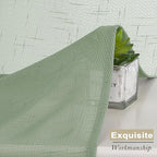 Aiyufeng Kirei Long Sage Green Sheer Curtains 96 Inch - Linen Look Privacy Sheer Curtains Window Treatment Drapes Farmhouse Decor for Bedroom Living Room Sliding Glass Door, 40Wx96L, 2 Panels