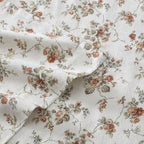 Laura Ashley - Flannel Sheets Full Size, Anti-Pilling & Wrinkle Resistant Cotton, Touchably Soft for All-Season Comfort - Bed Sheets with Matching Pillowcases & Fitted Sheet (Le Fleur Orange)