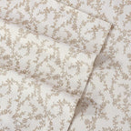 Laura Ashley - Flannel Sheets Twin Size, Anti-Pilling & Wrinkle Resistant Cotton, Touchably Soft for All-Season Comfort - Bed Sheets with Matching Pillowcase & Fitted Sheet (Victoria Beige)