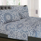 Sweet Home Collection Bed Linen Set - Full Size Sheet Sets, 1800 Supreme Collection, Extra Soft, Deep Pocket, Elastic Corner Straps, 4 Pieces, Oasis