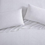 Laura Ashley - Flannel Sheets Queen Size, Anti-Pilling & Wrinkle Resistant Cotton, Touchably Soft for All-Season Comfort - Bed Sheets with Matching Pillowcases & Fitted Sheet (Chelsie Vine Grey)