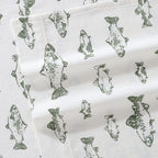 Eddie Bauer - Full Sheets, Cotton Flannel Bedding Set, Brushed For Extra Softness, Cozy Home Decor (School of Fish, Full)