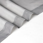 Chyhomenyc Voile Sheer Window Curtain Panels 54 Inch Long, Set of 2, Top Dual Rod Pockets Light Filtering Drapes for Small Window/Bathroom/Living Room/Bedroom, 42W x 54L inches, Charcoal Grey