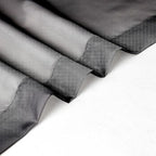 Chyhomenyc Black Sheer Valances for Windows 2 Pack, 42W x 14L Inches Small Window Curtains for Living Room Bathroom Cafe Laundry Basement, Elegant Top Dual Rod Pocket Voile Curtain