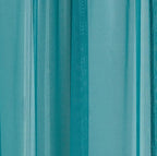 LinenZone Teal Window Scarf Valance in 216 Inch Size. Use Window Scarves as Canopy Bed or Backdrop Curtains, Curtain Scarf, or Sheer Fabric for Draping. (Amazing 55 x 216, Teal)