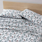 Eddie Bauer - Full Sheets, Cotton Flannel Bedding Set, Brushed For Extra Softness, Cozy Home Decor (Deer Hollow, Full)