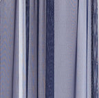 LINENZONE Pair of 2 Rod Pocket Short Window Treatments. Great Farmhouse Style Sheer Curtains for Living Room, Bedroom, Dining Room, Patio or Canopy Bed. (Amazing Sheers - 56" W x 63" L, Blue Navy)