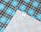 RUVANTI Flannel Sheets Full Size - 100% Cotton Double Brushed Bed Sheets Set, Deep Pockets 16 Inches, All Seasons Breathable & Extra Soft Full Sheets, Warm & Cozy, 4 Piece, Teal Plaid