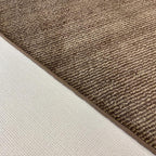 Custom Length Cut to Size Wide Width Carpet Runner Rug for Hallways, Slip Resistant Latex Rubber Backed, 31 inch Wide X Customized Length, Stripe Brown, 31 inch X 17 feet