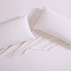 Laura Ashley - Flannel Sheets Twin Size, Anti-Pilling & Wrinkle Resistant Cotton, Touchably Soft for All-Season Comfort - Bed Sheets with Matching Pillowcase & Fitted Sheet (Evie Pink)