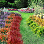 16pcs Artificial Plants Outdoor Flowers UV Resistant Fake Tall Grass Plants Faux Tropical Shrubs Plastic Greenery Bushes Front Porch Patio Garden Outside Decoration
