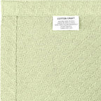 COTTON CRAFT Soft Cotton Thermal Blanket - Plush Herringbone Twill - All Season Luxurious Breathable Skin Friendly Lightweight Cooling Throw Blanket - Sofa Couch Travel Camping Dorm - Full Queen Sage