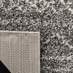 SAFAVIEH Arizona Shag Collection Area Rug - 6'7" Square, Brown & Ivory, Moroccan Design, Non-Shedding & Easy Care, 1.6-inch Thick Ideal for High Traffic Areas in Living Room, Bedroom (ASG741B)