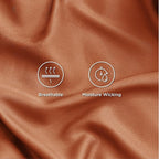 Bedsure California King Sheet Sets, Cooling Sheets, Rayon Derived from Bamboo, Breathable & Soft, Deep Pocket Up to 16 Inches, Hotel Luxury Silky Bedding for Hot Sleepers, Burnt Orange